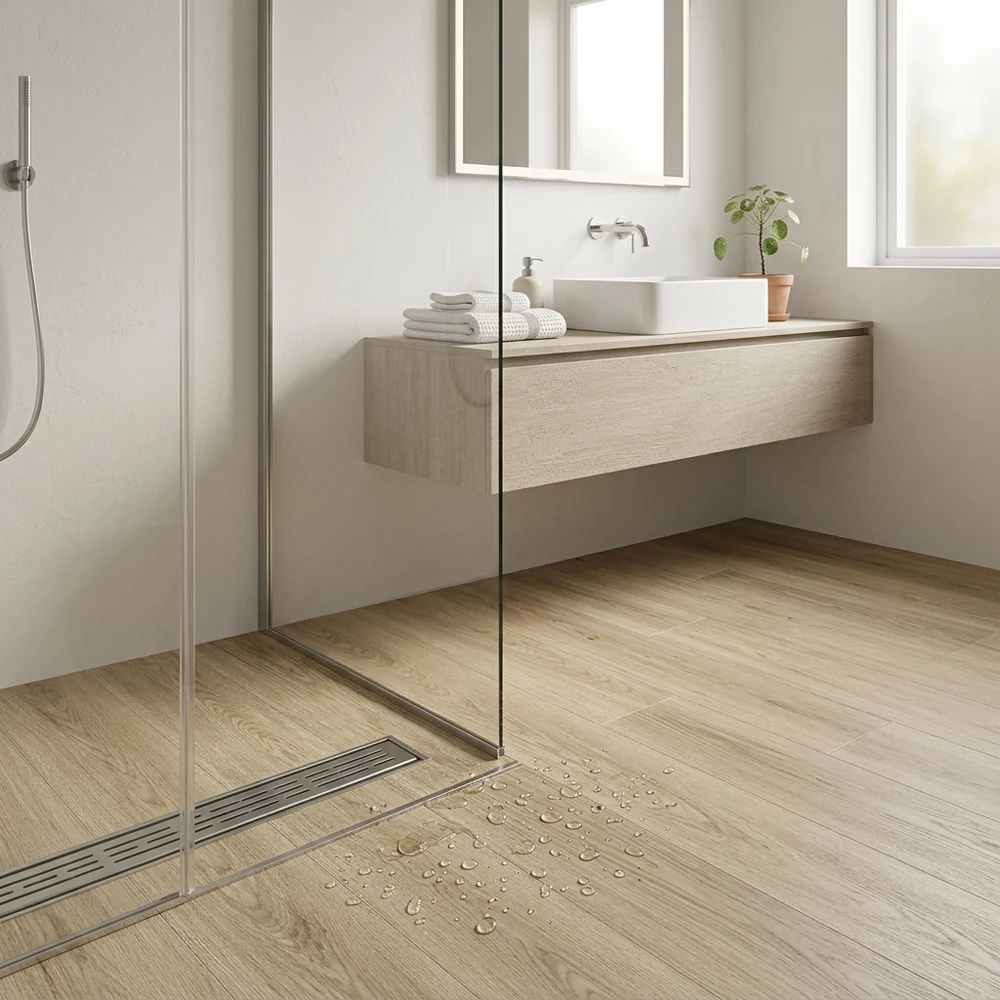 Suelo Vinílico Autoadhesivo Roble Clásico Dorado | Cocina | Baño | Resistencia al Agua | Bricolaje