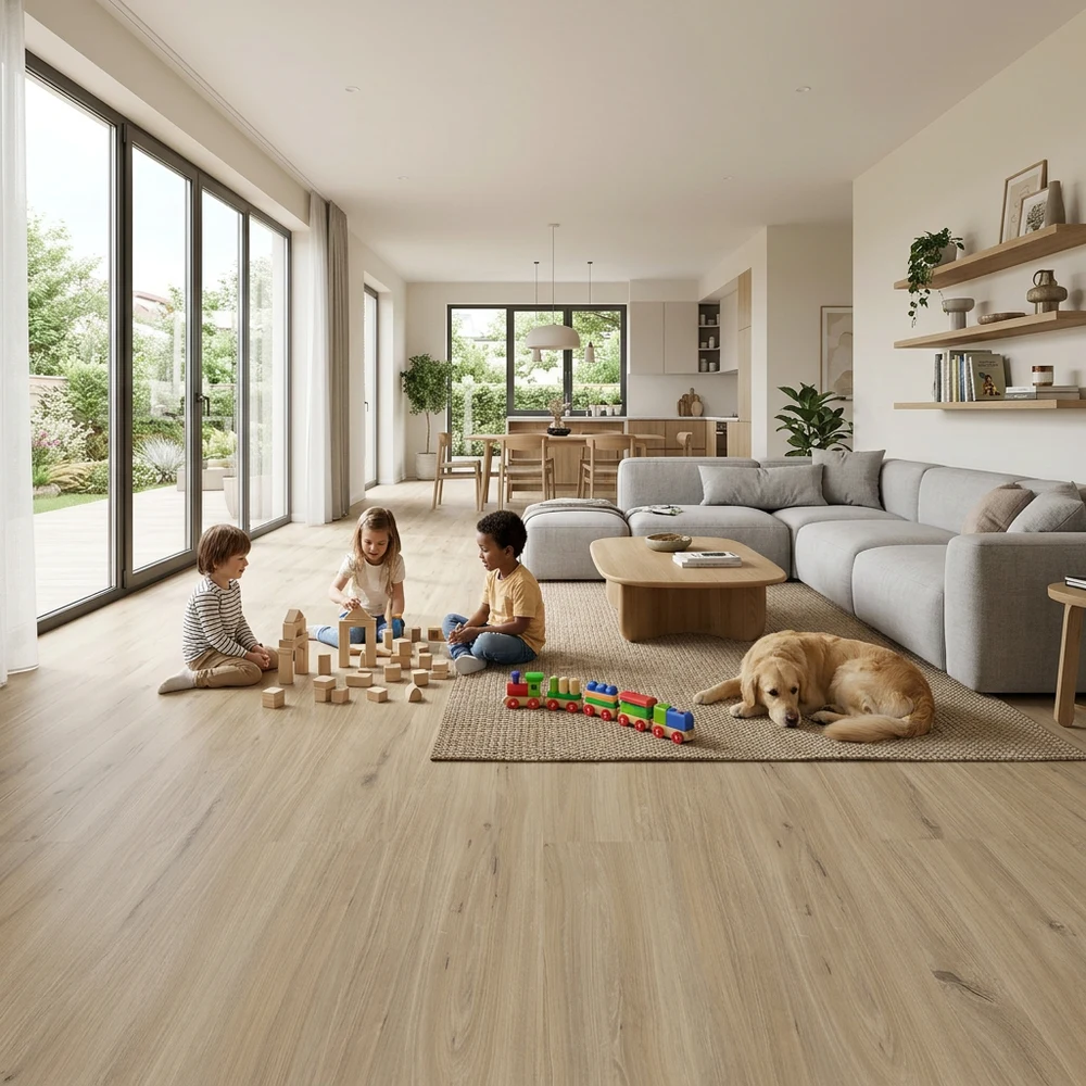 Tarima Flotante Roble Cielo AC5 8mm | Click | Resistente Agua | Suelo Laminado