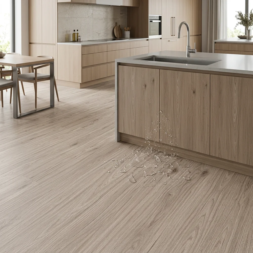 Suelo Laminado Flotante Roble Eclipse 8mm AC5 | Gris Plateado | Resistencia Humedad | Fácil Colocación