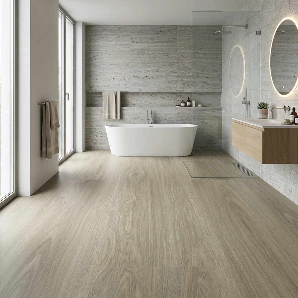 Suelo Laminado Roble Tico 8mm AC5 | Sin Bisel | 72h Agua | Tarima Flotante