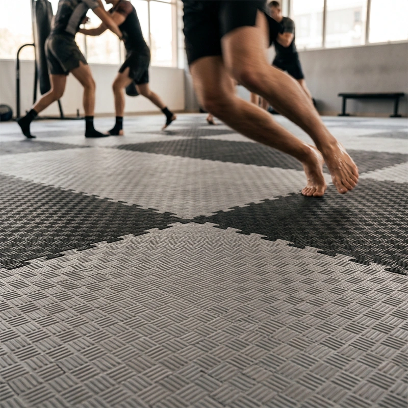 TATAMI PUZZLE Negro Gris  1x1m | 20mm | Reversible | Antideslizante | Multifuncional