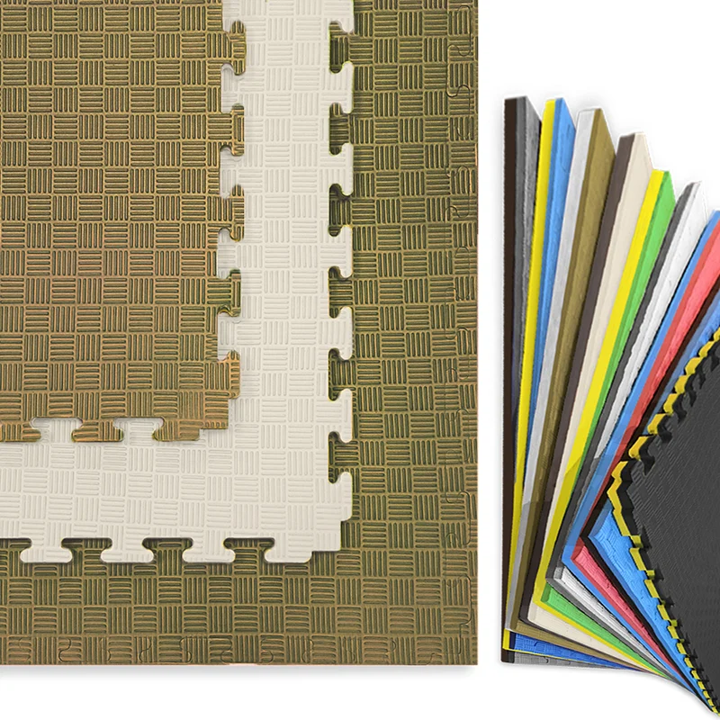 TATAMI PUZZLE Blanco Oliva 1x1m | 20mm | Reversible | Antideslizante | Multifuncional