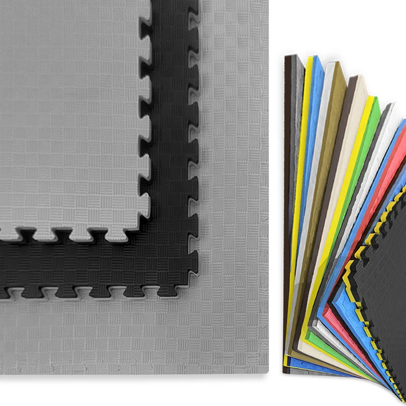 TATAMI PUZZLE Negro Gris  1x1m | 20mm | Reversible | Antideslizante | Multifuncional