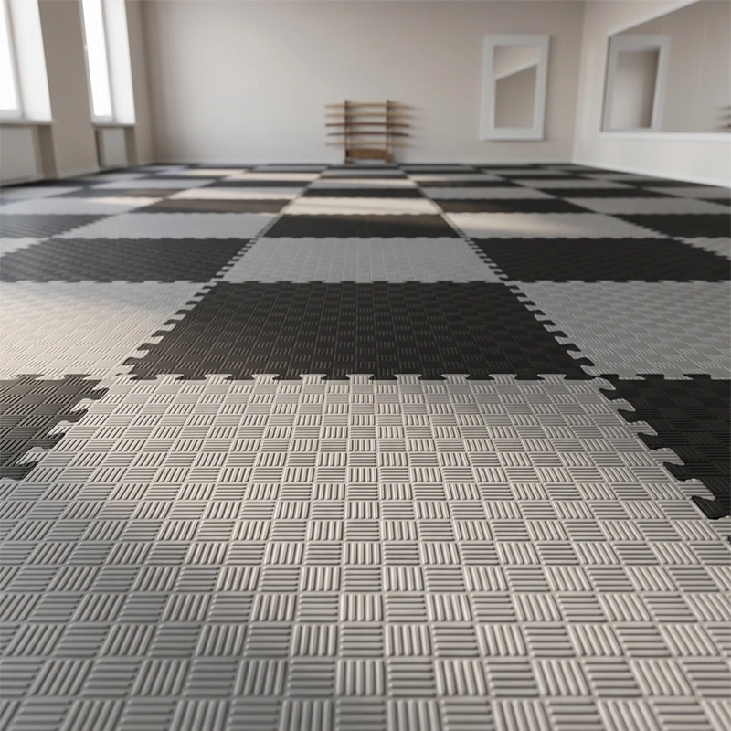 TATAMI PUZZLE Negro Gris  1x1m | 20mm | Reversible | Antideslizante | Multifuncional