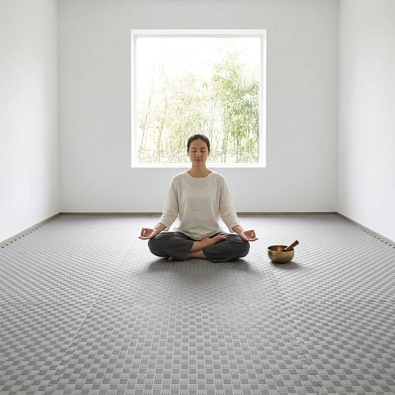 TATAMI PUZZLE Negro Gris  1x1m | 40mm | Reversible | Antideslizante | Multifuncional