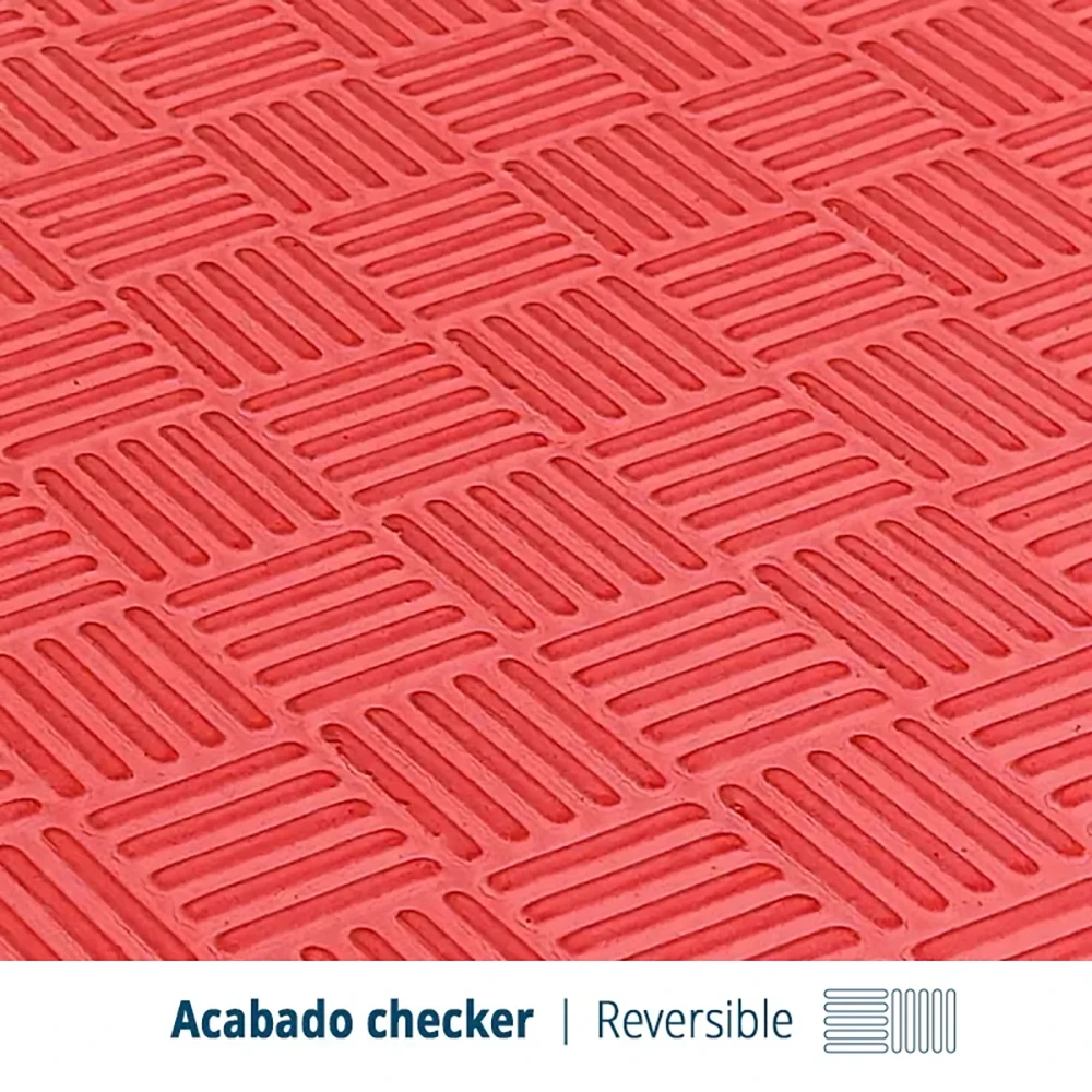 TATAMI PUZZLE Rojo Negro 1x1m | 25mm | Boxeo | Suelo Para Artes Marciales | Suelo Deportivo y Gimnasio