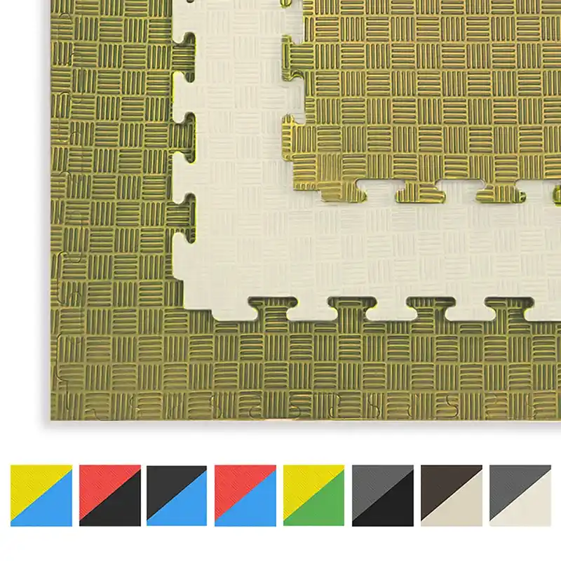 TATAMI PUZZLE Blanco Oliva  1x1m | 20mm | Reversible | Antideslizante | Multifuncional