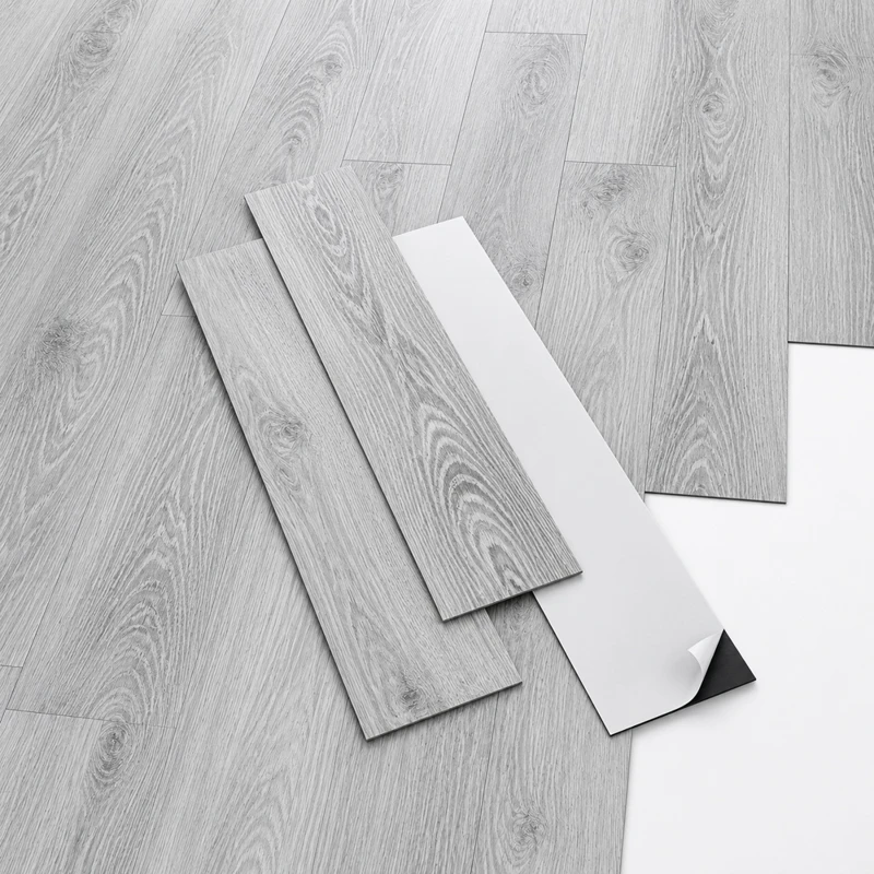 Suelo Vinílico Autoadhesivo Roble Gris | Cocina | Baño | Resistencia al Agua | Bricolaje