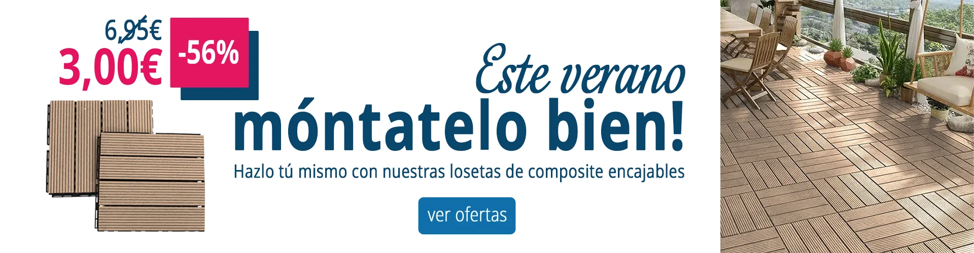 Tarimas composite resistentes para exteriores