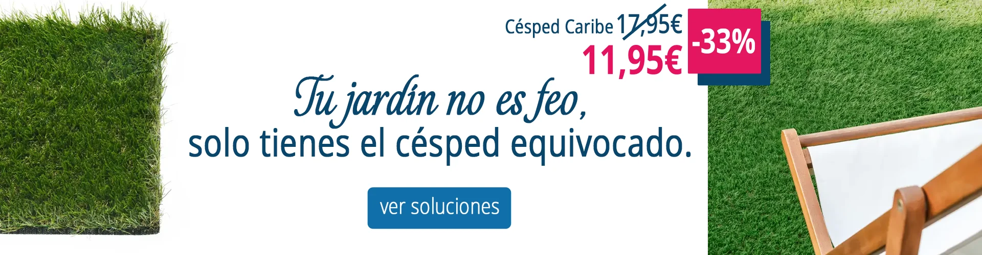 Césped artificial de alta calidad para jardines y terrazas