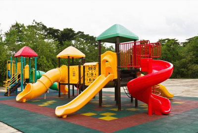 losetas parque infantil caucho