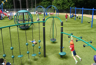losetas parque infantil caucho